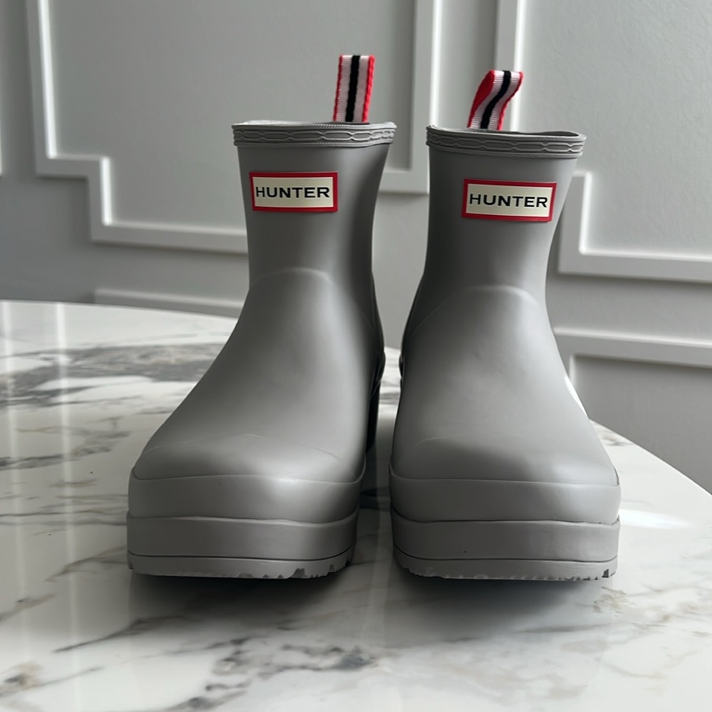 NWT - Hunter Women's Original Play Short Boots - Zinc๐ค - Picture 3 of 7